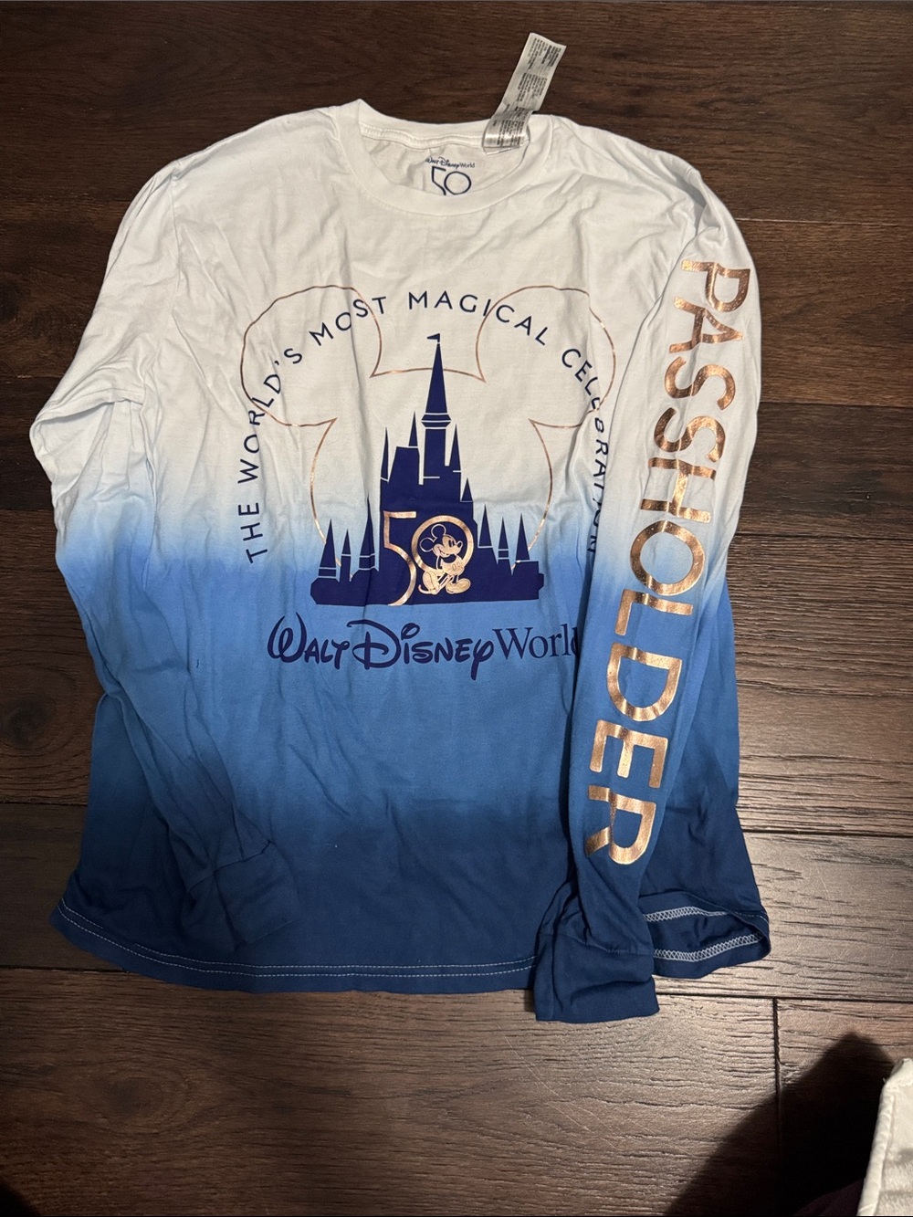 Walt Disney World 50th Passholder long sleeve shirt